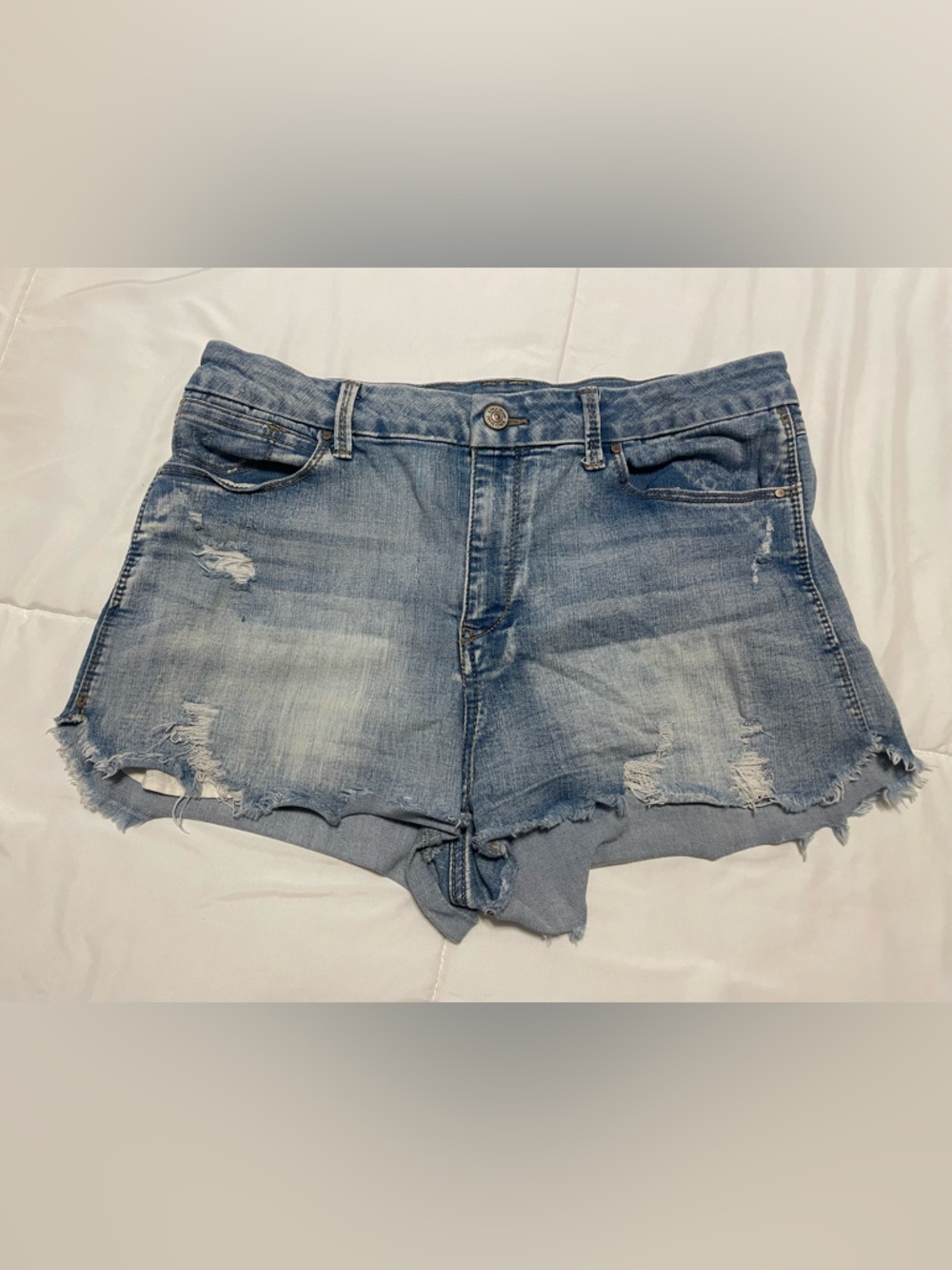 Rewash Light Blue Distressed Denim Cutoff Shorts